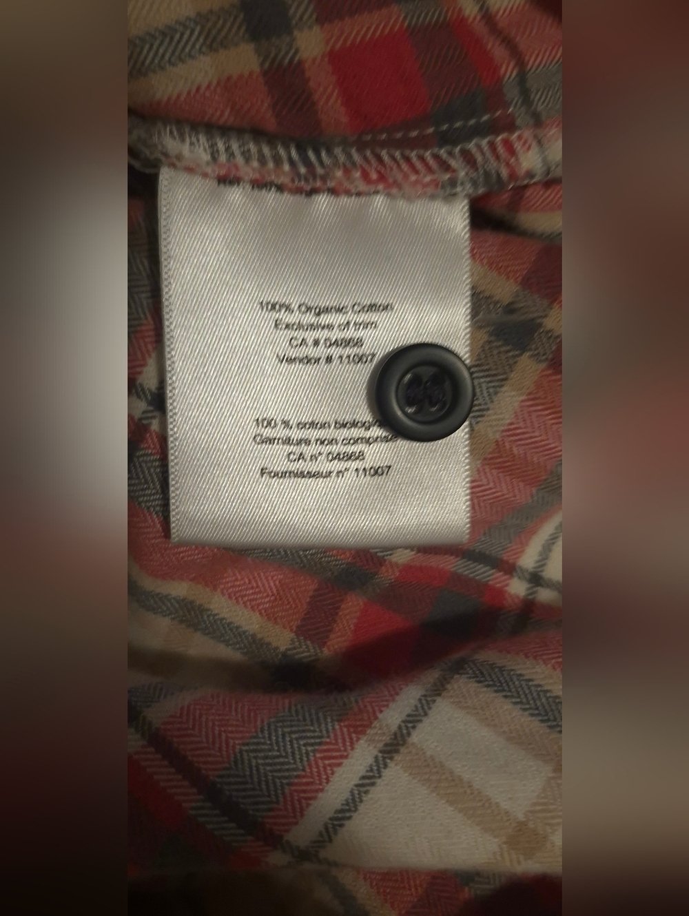 MEC Pink Plaid Slim Fit Button-Up Shirt (XS) - Picture 6 of 7